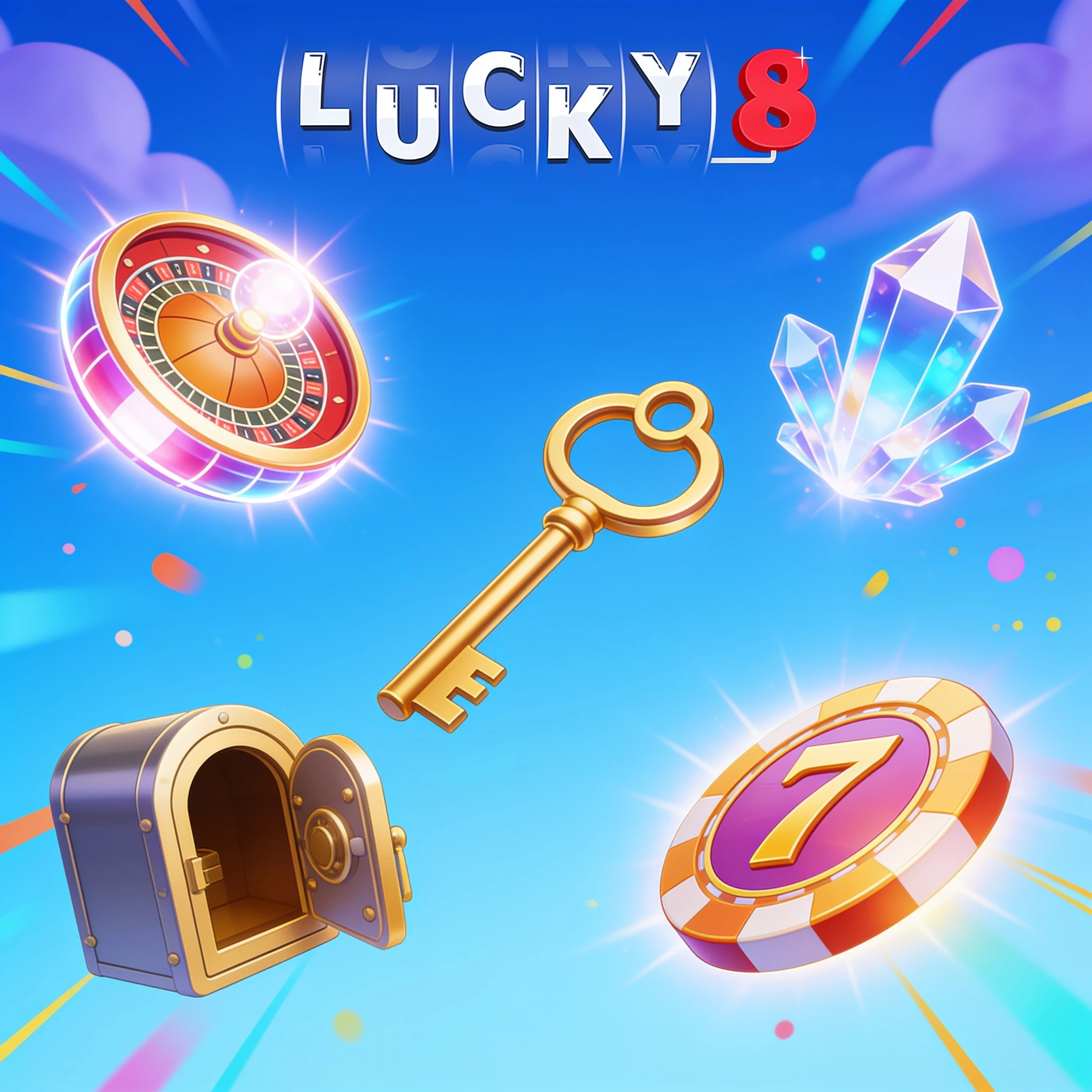 Clé et symboles de bonus Lucky8