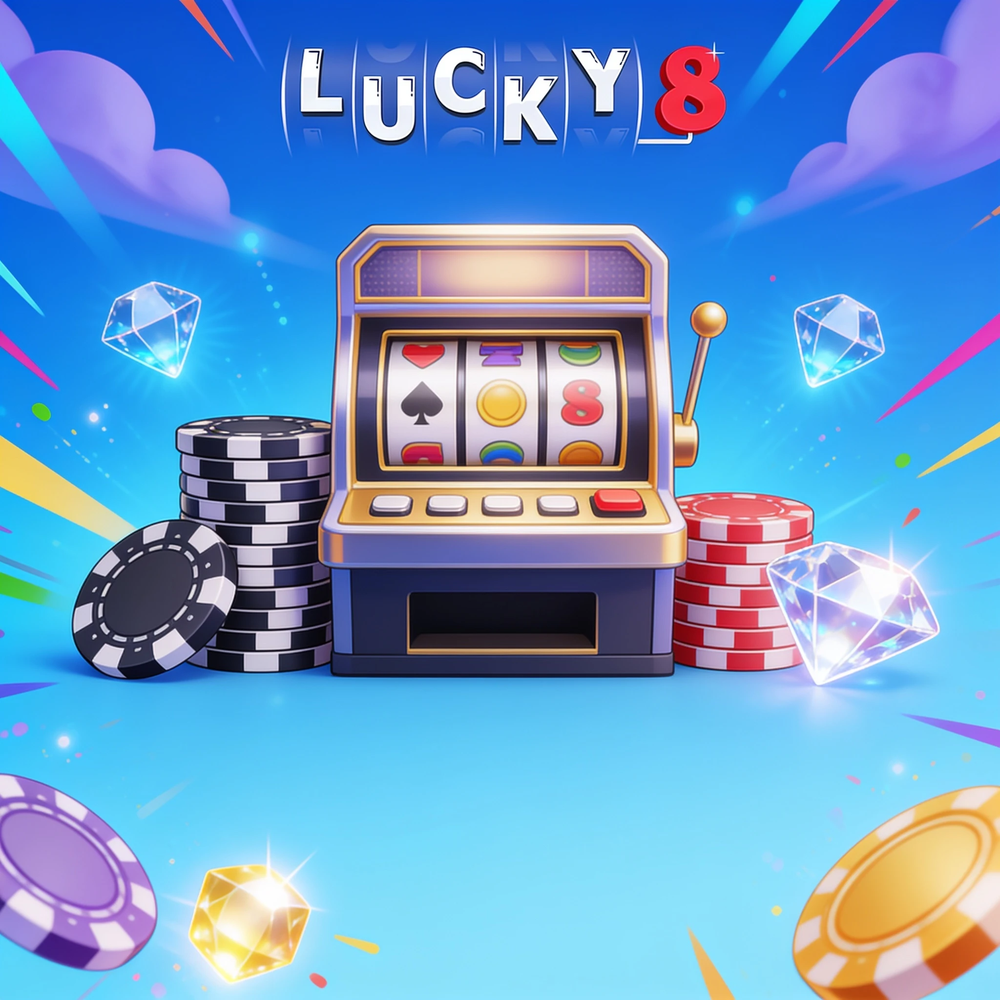 Machine à sous et jetons Lucky8